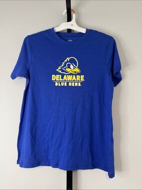 Rivalry Threads Royal Blue Delaware Blue Hens Tee Women Small S (4/6) New NWT